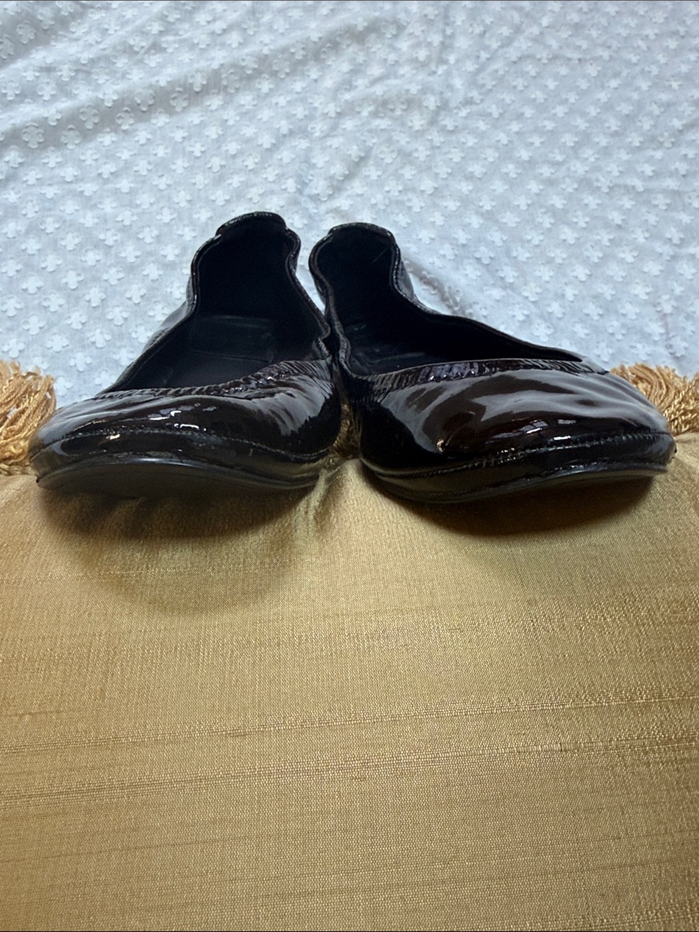 Tory Burch Eddie patent leather ballet flats size 9 - Picture 7 of 15